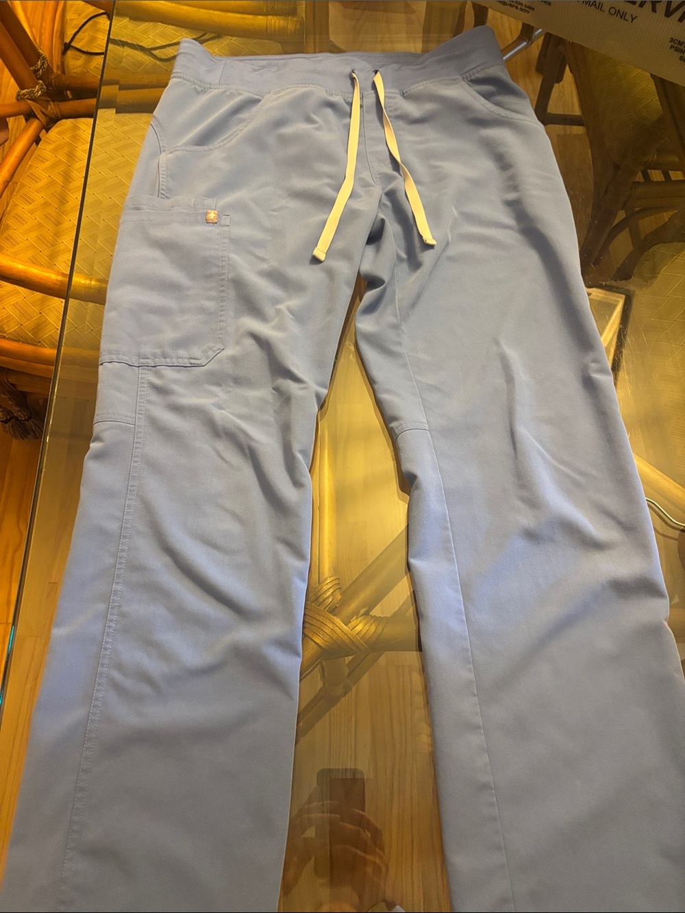 FIGS Women’s Light Blue Drawstring Joggers